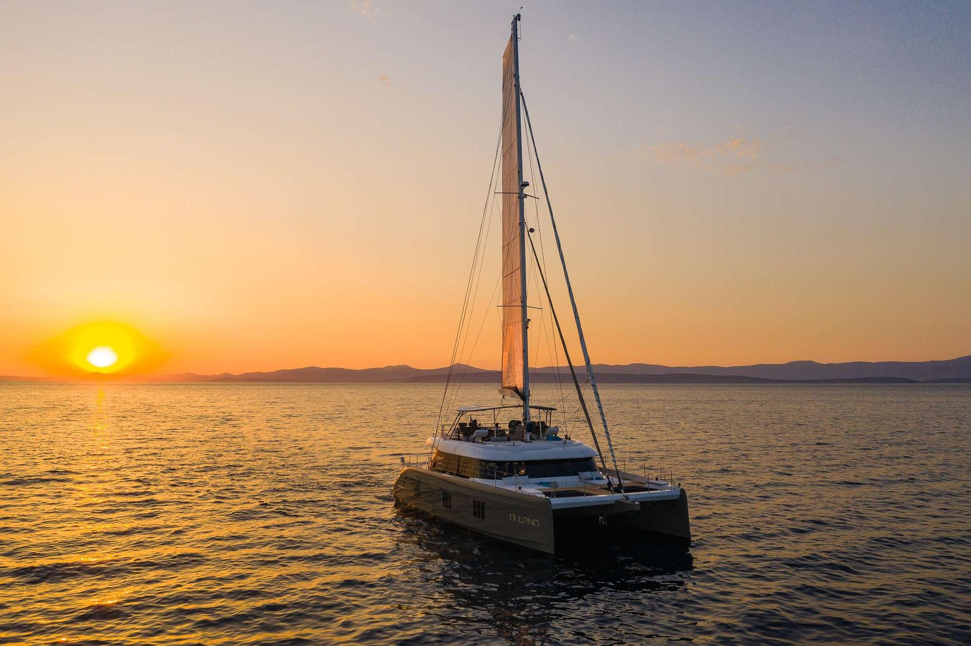 Vulpino is a beautifully designed, modern & High-Tech catamaran charter in Croatia with great deck space & excellent crew - high Point Yachting