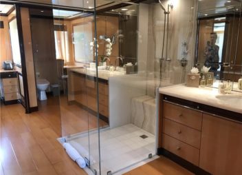 Luxury Master Bathroom on Yacht Charter - High Point Yachting