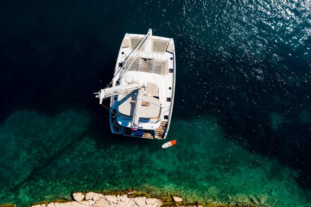 Solitaire is a beautifully designed, modern & spacious catamaran charter in Croatia with a friendly, local crew - High Point Yachting