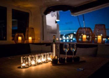 Wine on Yacht Charter with romantic night - High Point Yachting