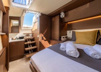 Nomad Lagoon 52 catamaran charter provides a contemporary and luxurious feel with stylish interior & outdoor furnishing - High Point Yachting
