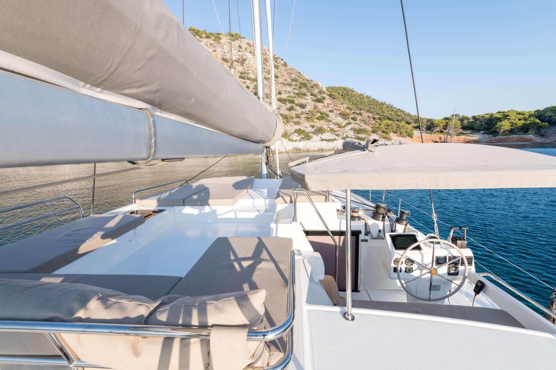 PI 2 Fully Air-Conditioned Catamaran Charter Greece - High Point Yachting