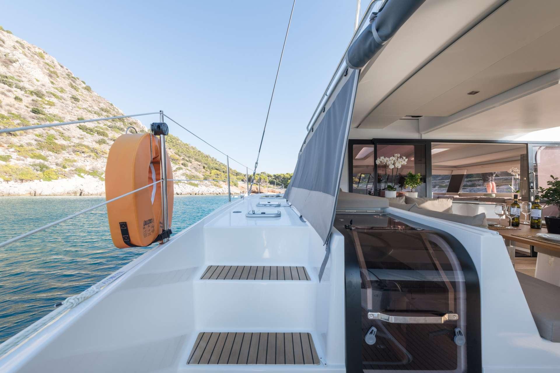 PI 2 Fully Air-Conditioned Catamaran Charter Greece - High Point Yachting