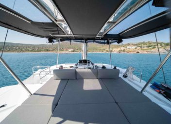 Yacht Charter Confrotable lounge area on front deck - High Point Yachting