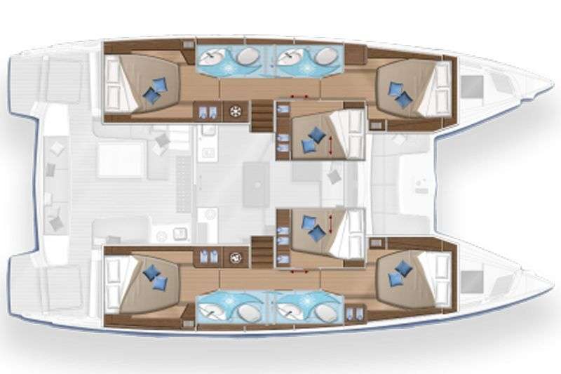 Nomad II Yacht Charter Layout Plan - High Point Yachting