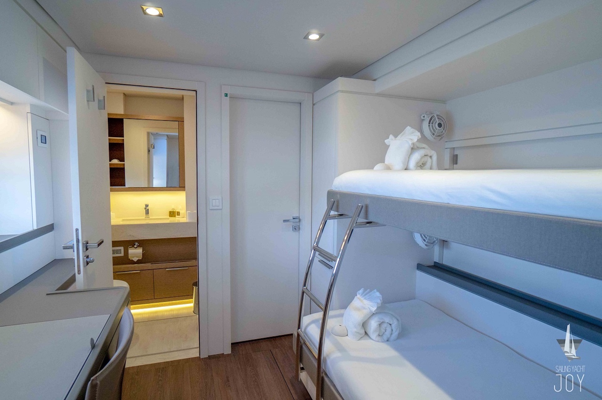 catamaran yacht charter joy bunk cabin