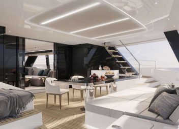 yacht charter aft deck Alteya