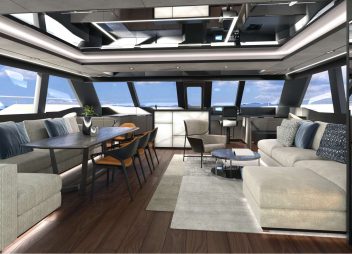 yacht charter Alteya salon