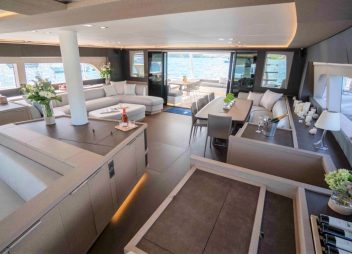 yacht charter saloon catamaran Joy