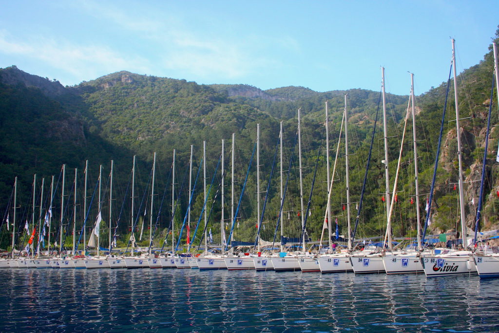 Engineering Challenge Cup 2007 anchored in Fishermans Bay nr Fethiye in Turkey - High Point Yachting