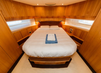 Secret Life Crewed Charter luxury indoor cabin for high-speed travel - High Point Yachting