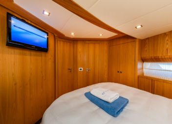 Secret Life Crewed Charter luxury indoor cabin for high-speed travel - High Point Yachting