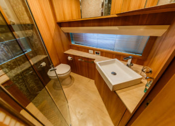 Secret Life Crewed Charter luxury indoor cabin for high-speed travel - High Point Yachting