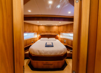 Secret Life Crewed Charter luxury indoor cabin for high-speed travel - High Point Yachting