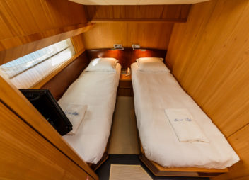 Secret Life Crewed Charter luxury indoor cabin for high-speed travel - High Point Yachting