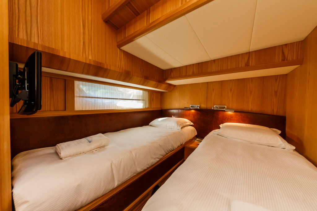 Secret Life Crewed Charter luxury indoor cabin for high-speed travel - High Point Yachting