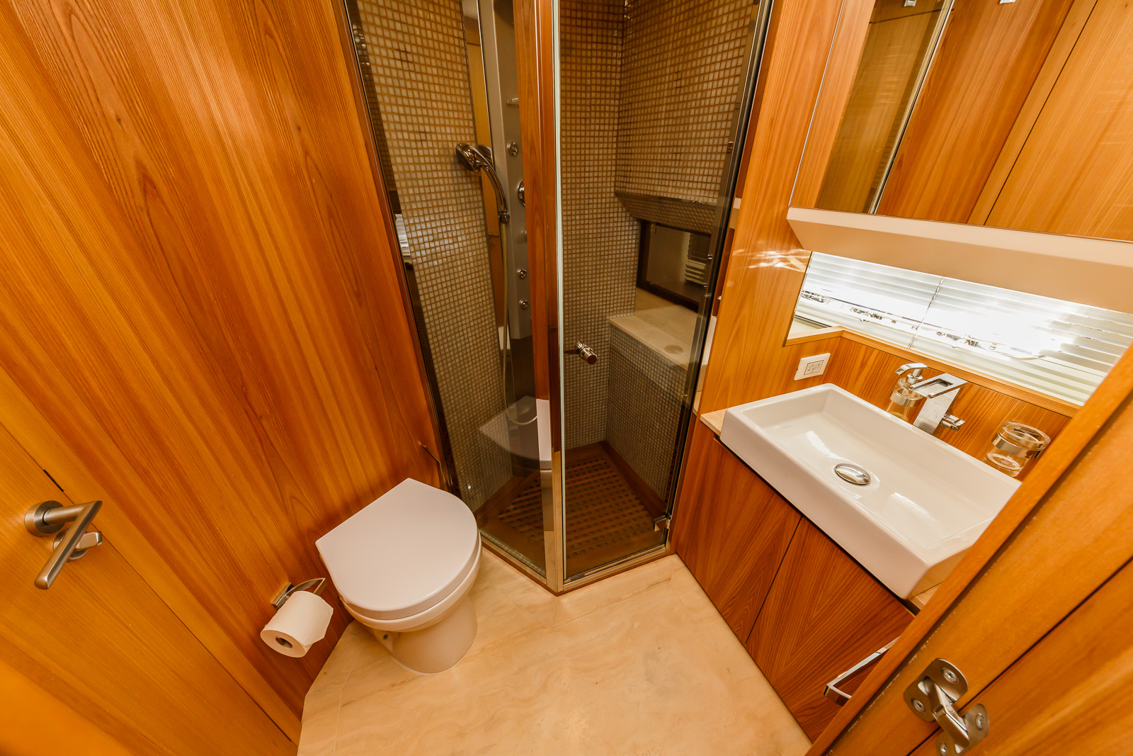 Secret Life Crewed Charter luxury indoor cabin for high-speed travel - High Point Yachting