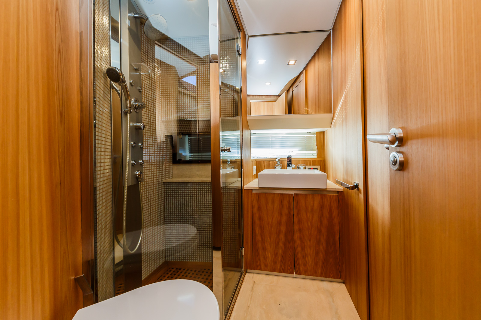 Secret Life Crewed Charter luxury indoor cabin for high-speed travel - High Point Yachting