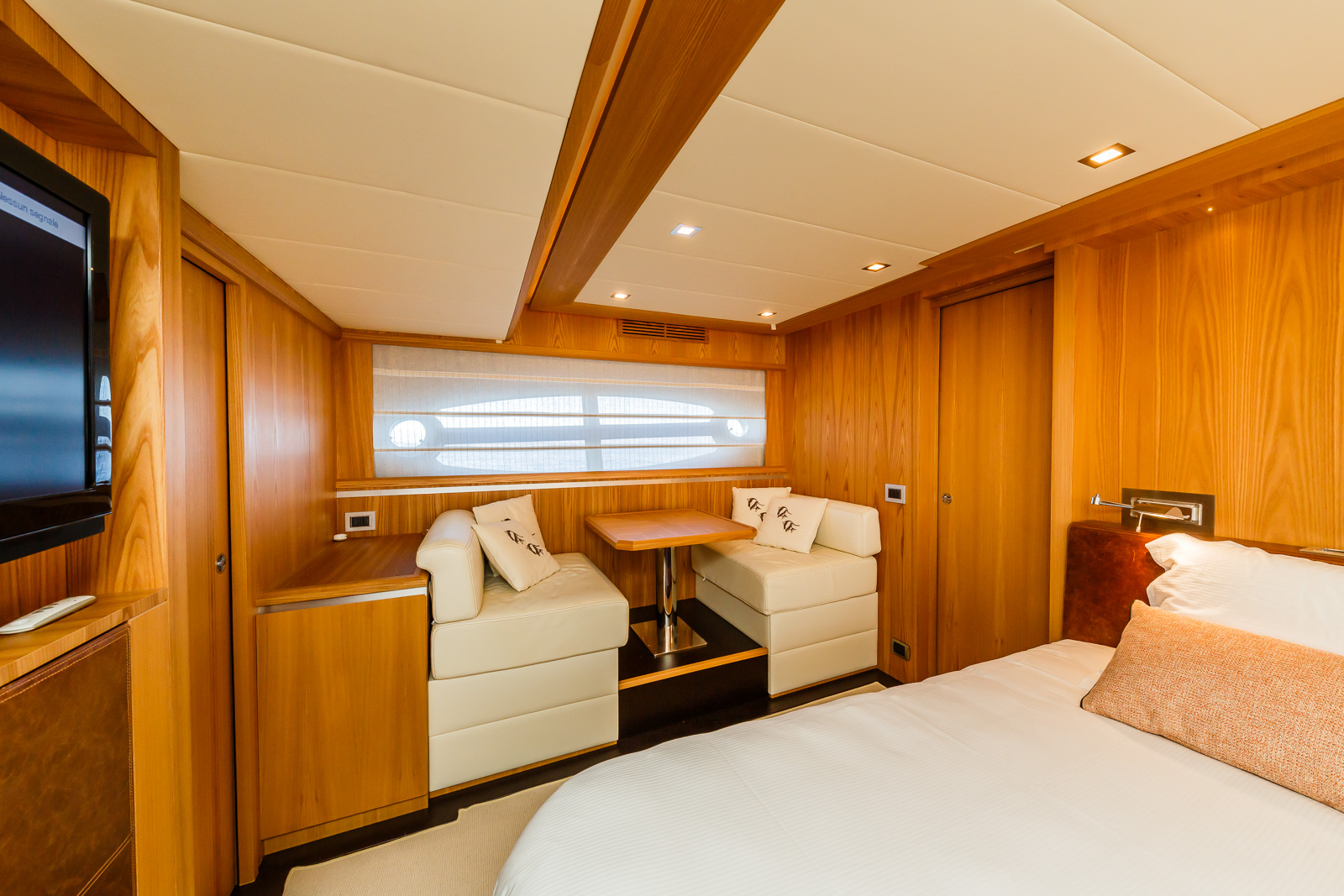 Secret Life Crewed Charter luxury indoor cabin for high-speed travel - High Point Yachting