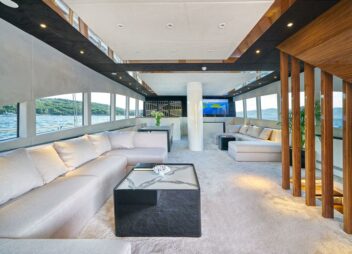 Acapella luxury yacht saloon
