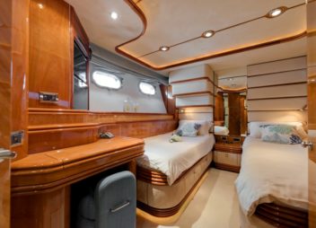 Croatia yacht charter Bbay I twin cabin