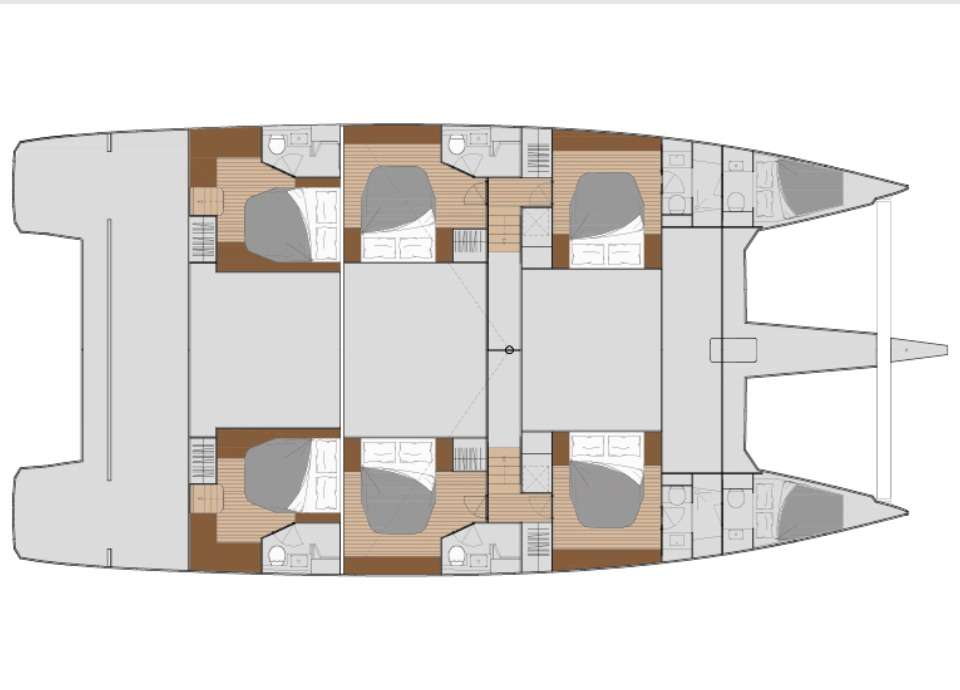 My Ty catamaran crewed yacht charter plans - High Point Yachting