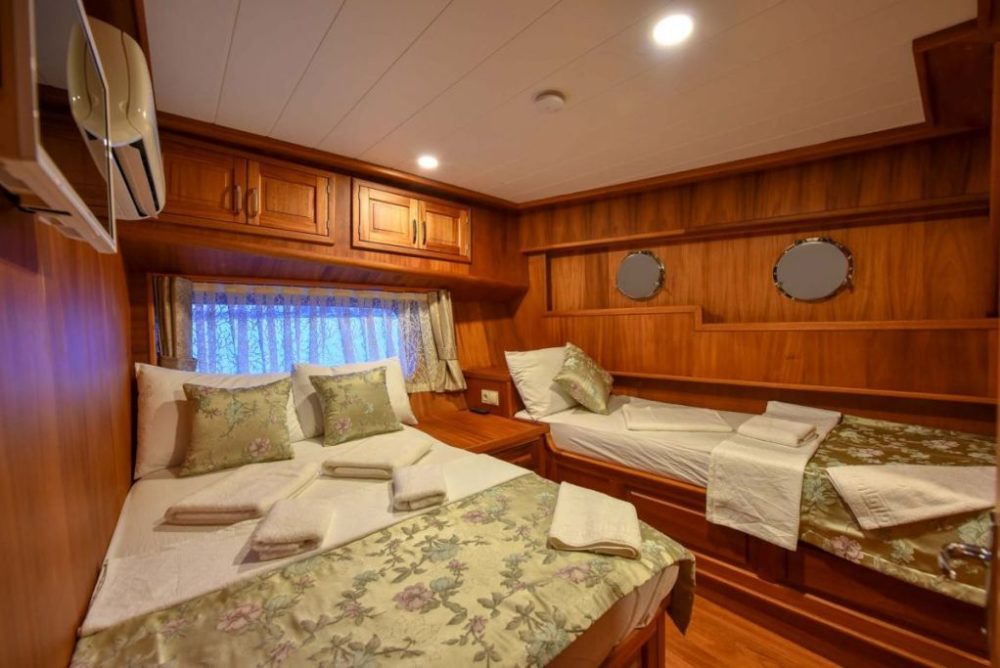Gulet Charter UK air conditioned cabin - High Point Yachting