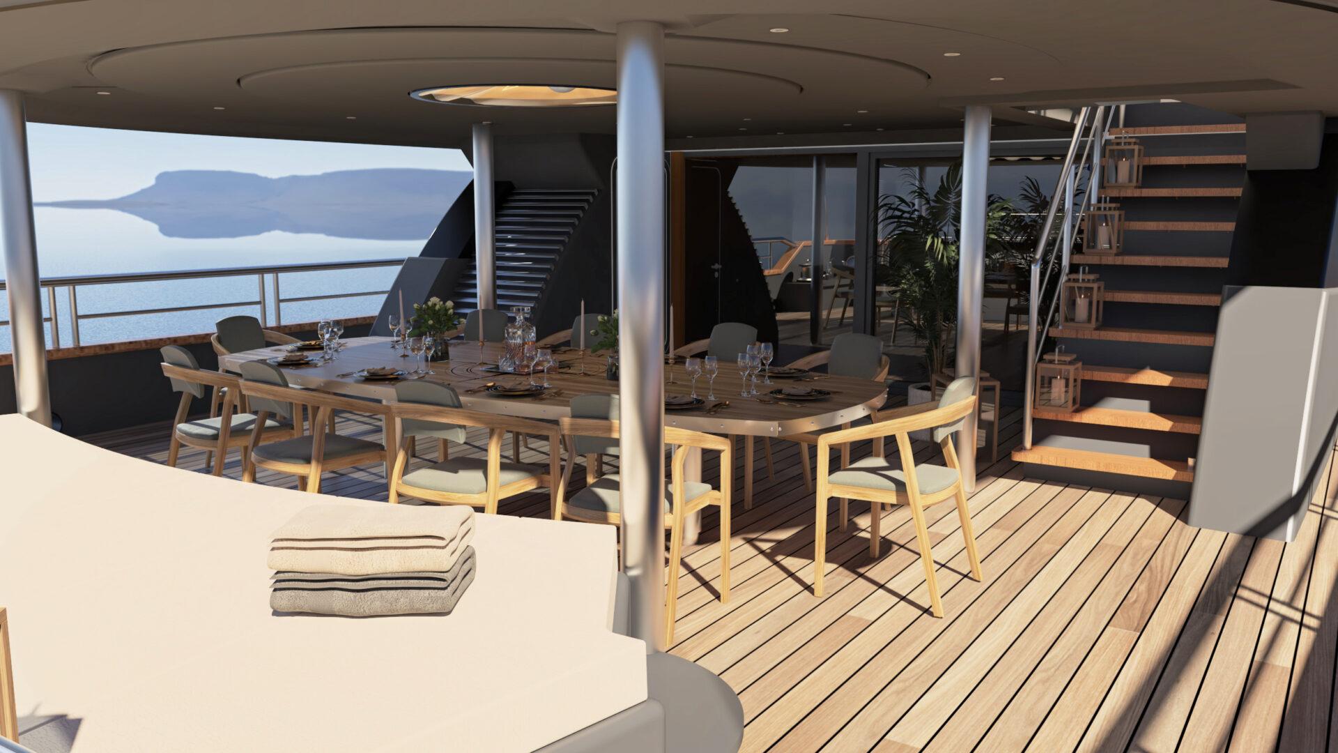 Luxury Yacht Charter UK Fine Dining by Sea - High Point Yachting