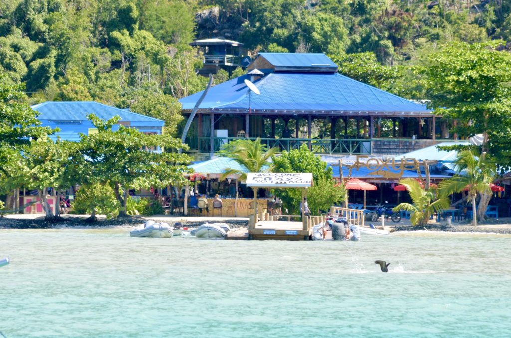 Foxys Bar - Jost Van Dyke - yacht charter with High Point Yachting