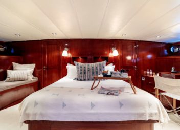 Vita Dolce Gulet Master Bedroom for Family Cruise & Corporate Event - High Point Yachting