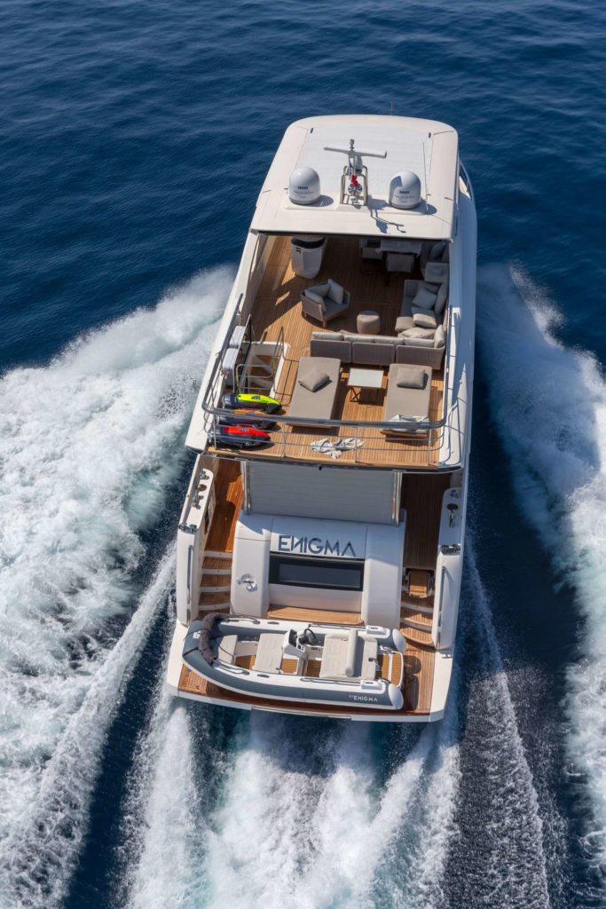 Charter Enigma in Italy, Sardina, Corsica & French a luxury modern yacht - High Point Yachting