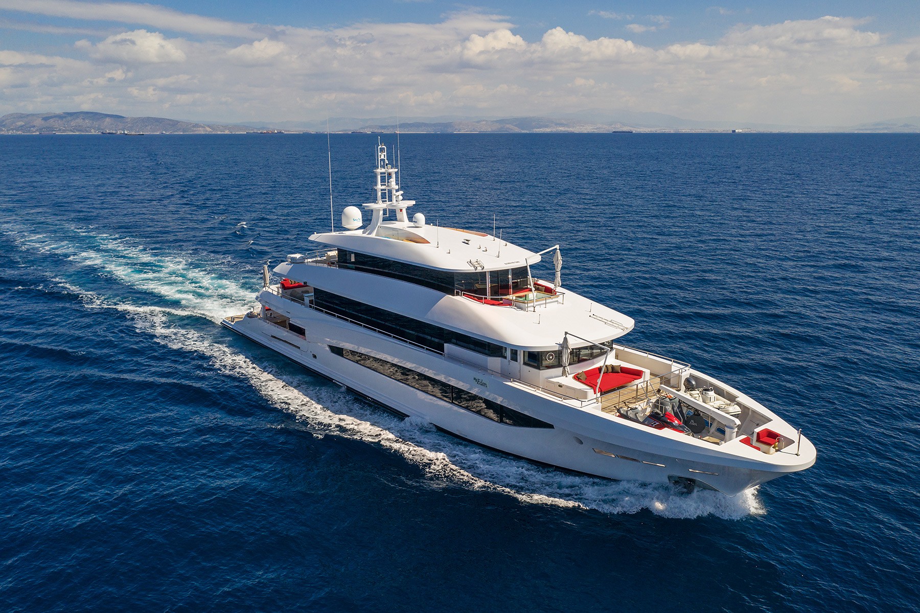 Eden Luxury Motor Yacht for charter with water toys and activies - High Point Yachting