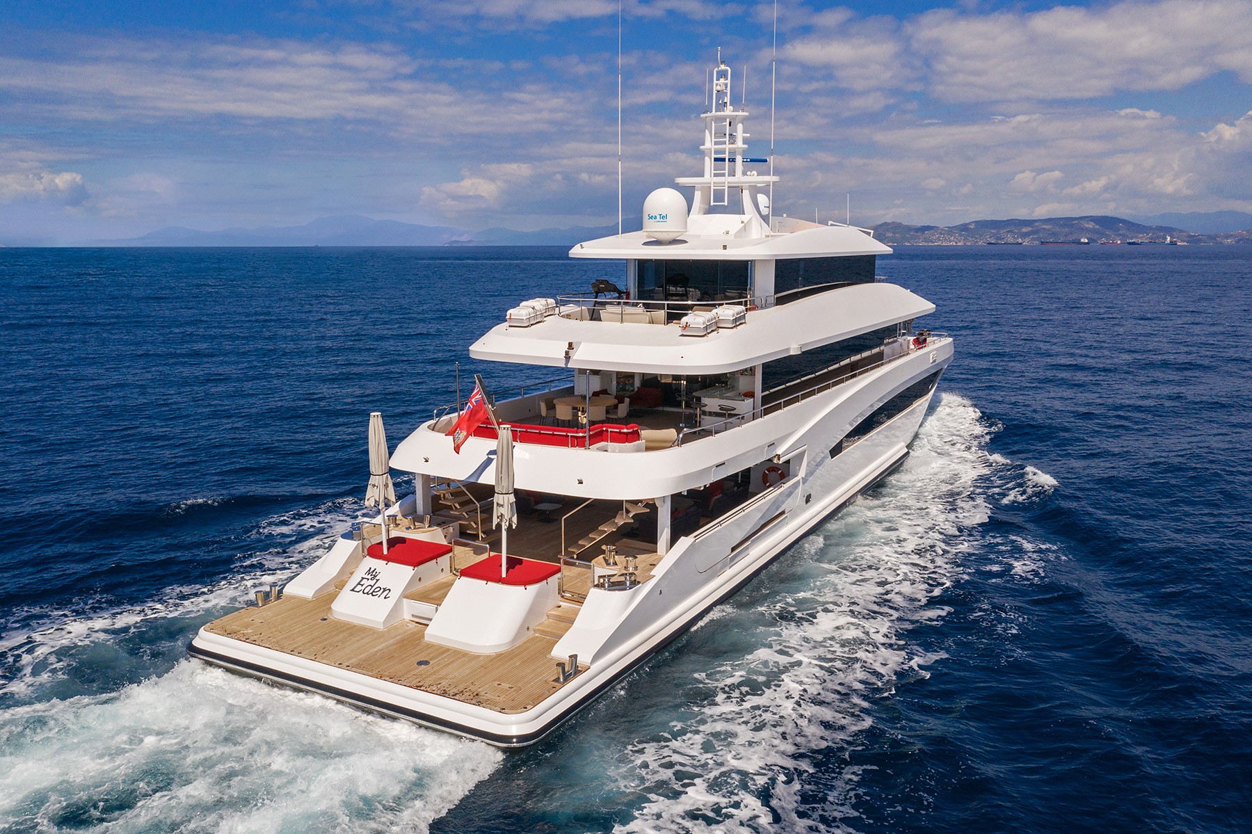 Eden Luxury Motor Yacht for charter with water toys and activies - High Point Yachting