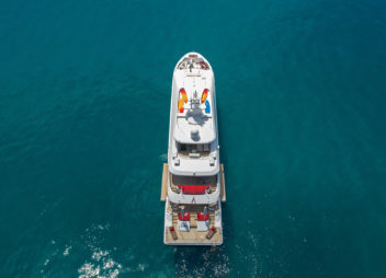 Eden Luxury Motor Yacht for charter with water toys and activies - High Point Yachting