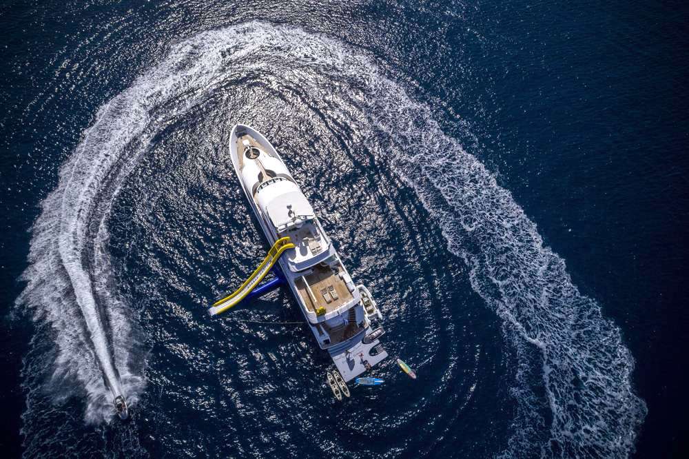 Water toys on yachts