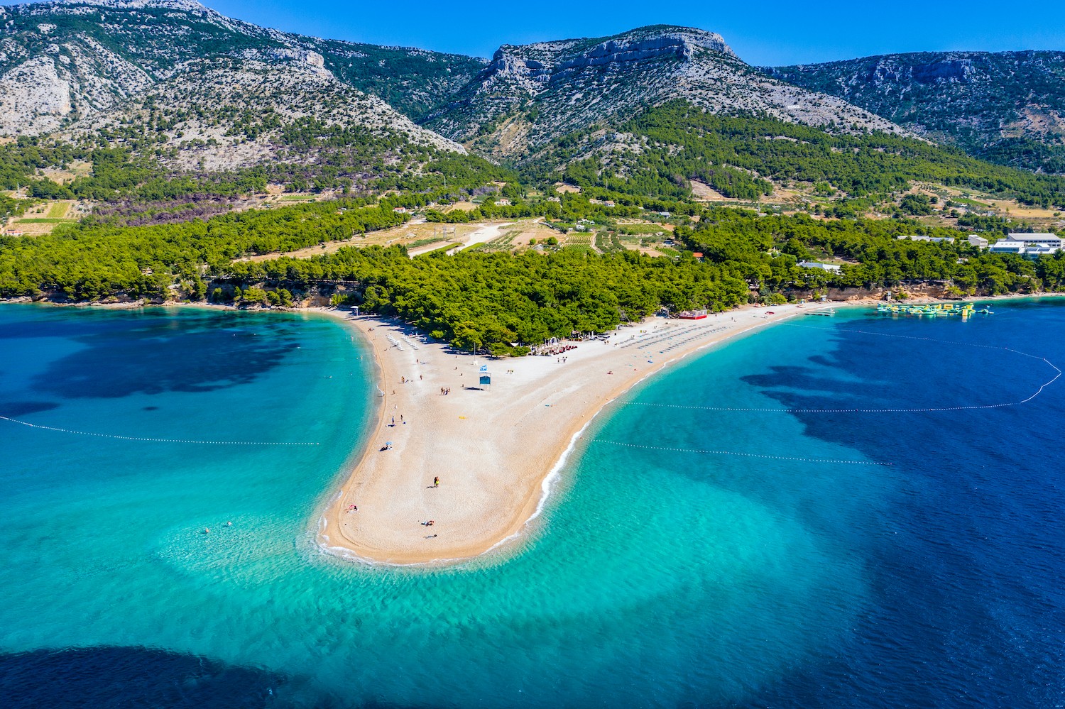 Zlatni Rat Beach in Bol, island Brac