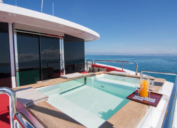 Luxury Yacht charter with on board pool - High Point Yachting