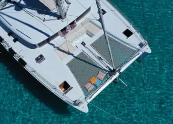 Sailing charter catamaran