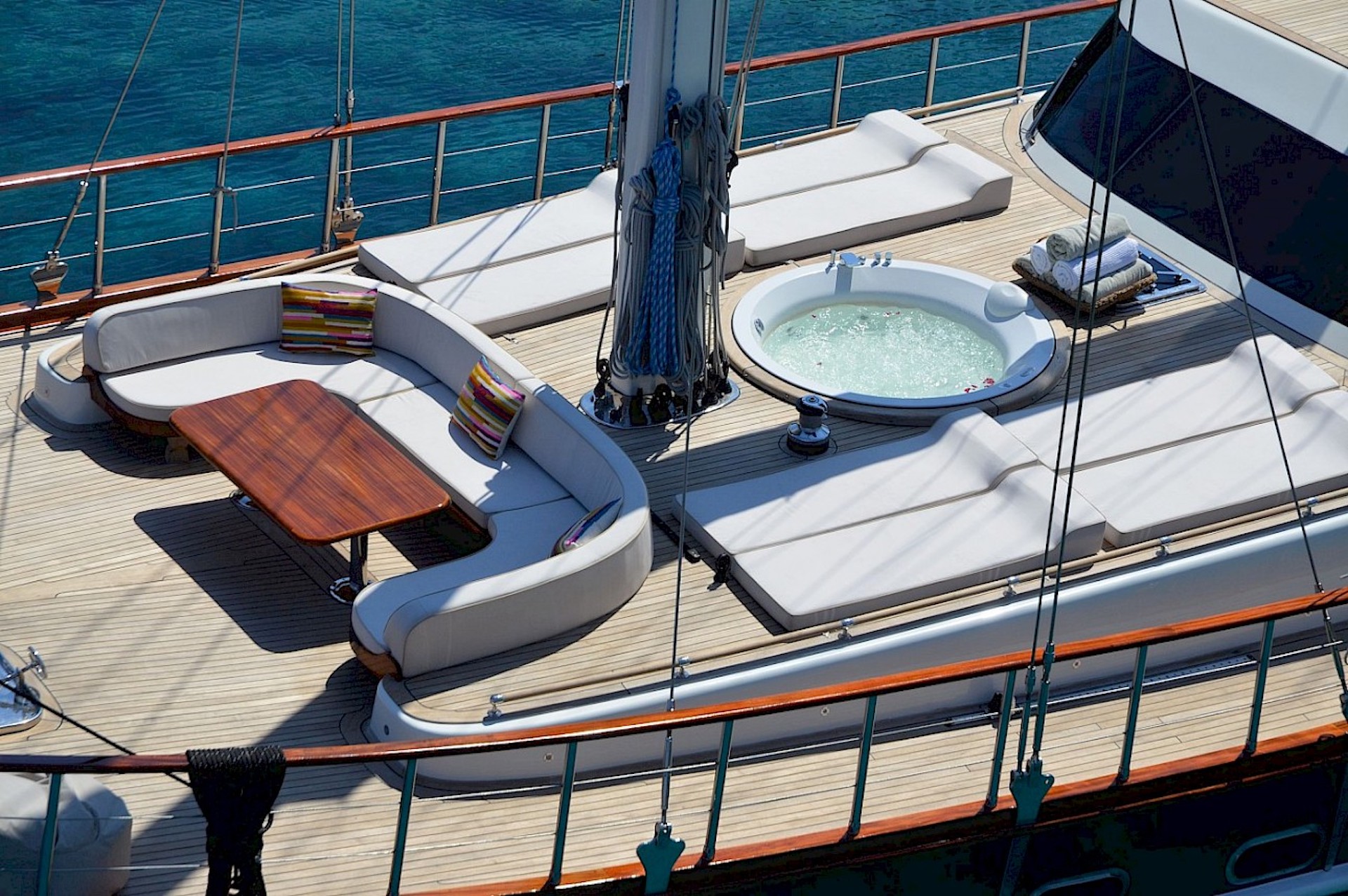 yacht charter Blue Heaven sun deck