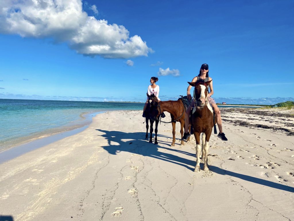 Riding on Anegada - High Point Yachting