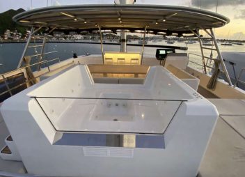 Above & Beyond catamaran jacuzzi