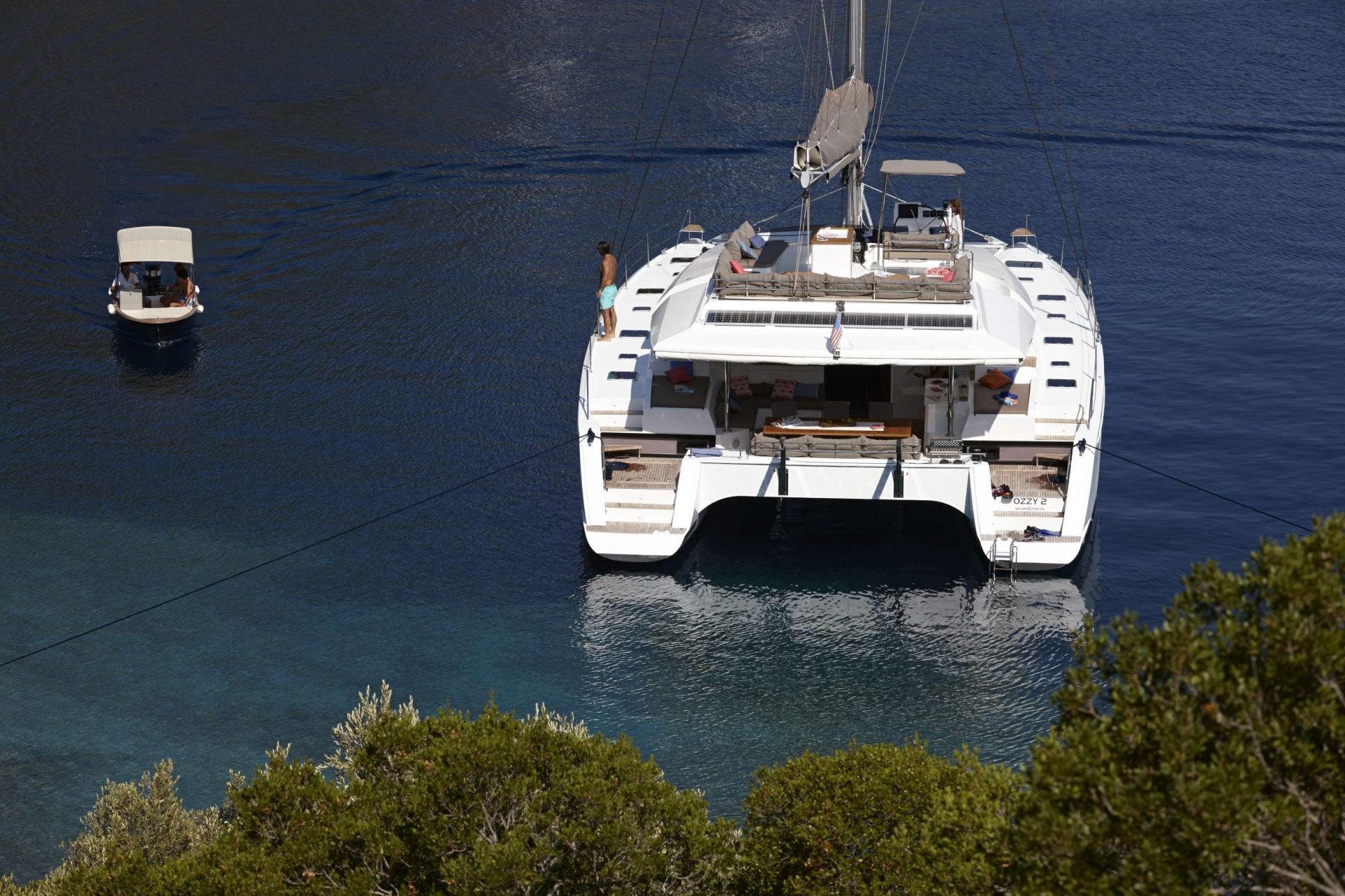 Caribbean catamaran yacht charter Pink Sky