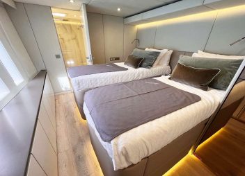 catamaran charter Seaclusion cabin