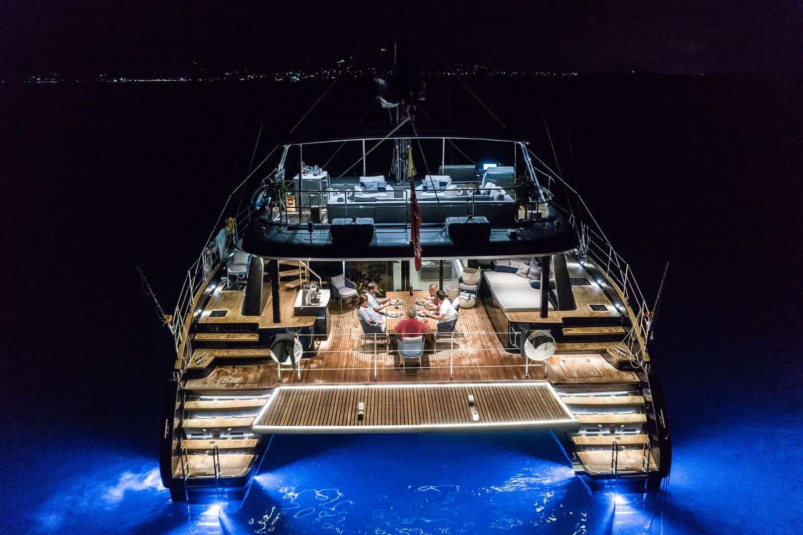 catamaran crewed yacht charter Relentless