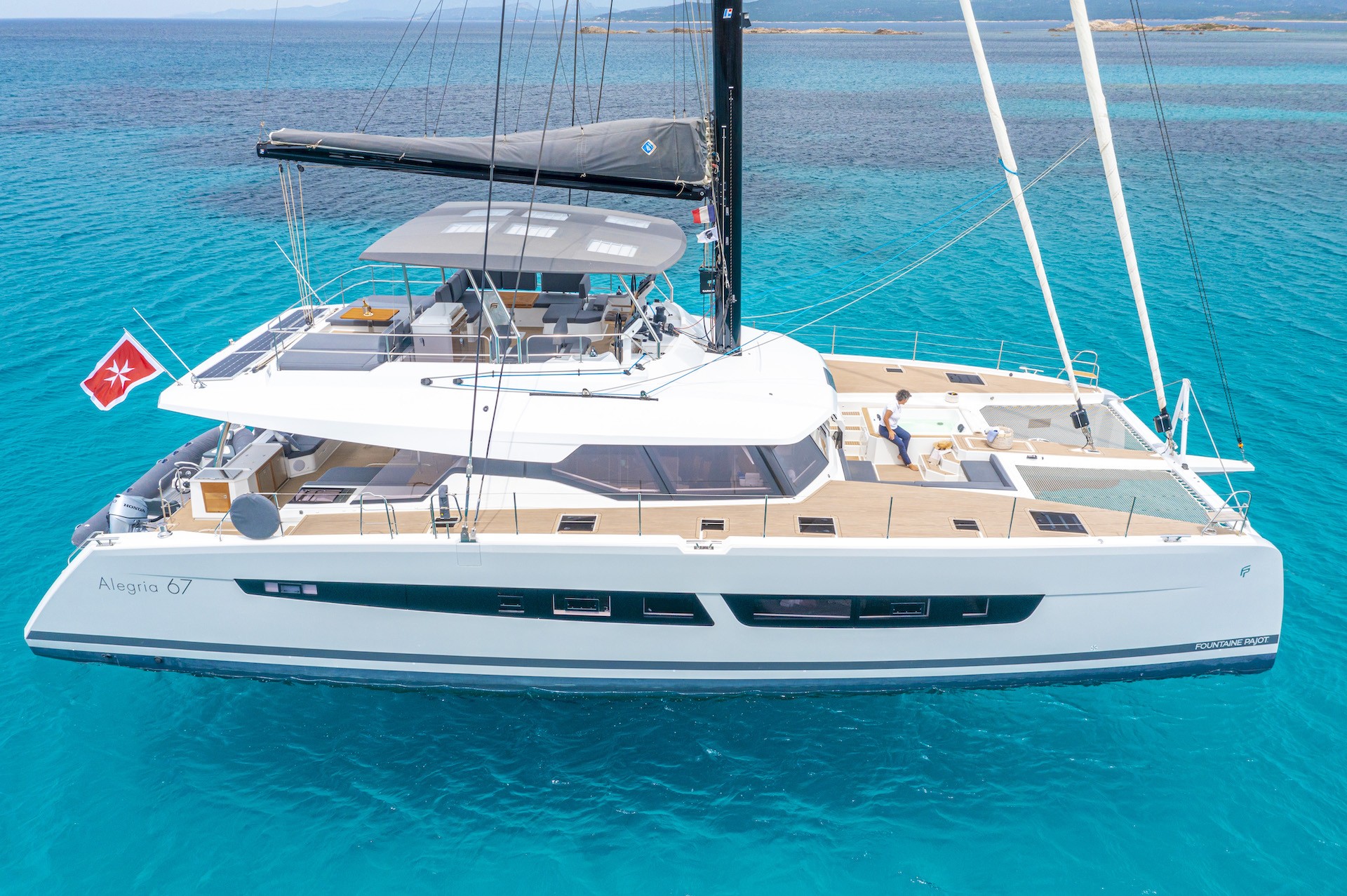 catamaran crewed yacht charter Semper Fidelis