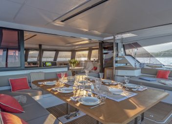 30/08/2018, Porto Vecchio (FRA, South Corsica) Chantier Fountaine-Pajot, Alegria 67