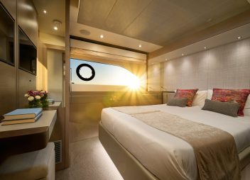 charter motor yacht cabin sunlight