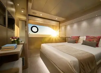 charter motor yacht cabin sunlight