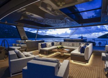 crewed yacht charter fly bridge Relenetless II