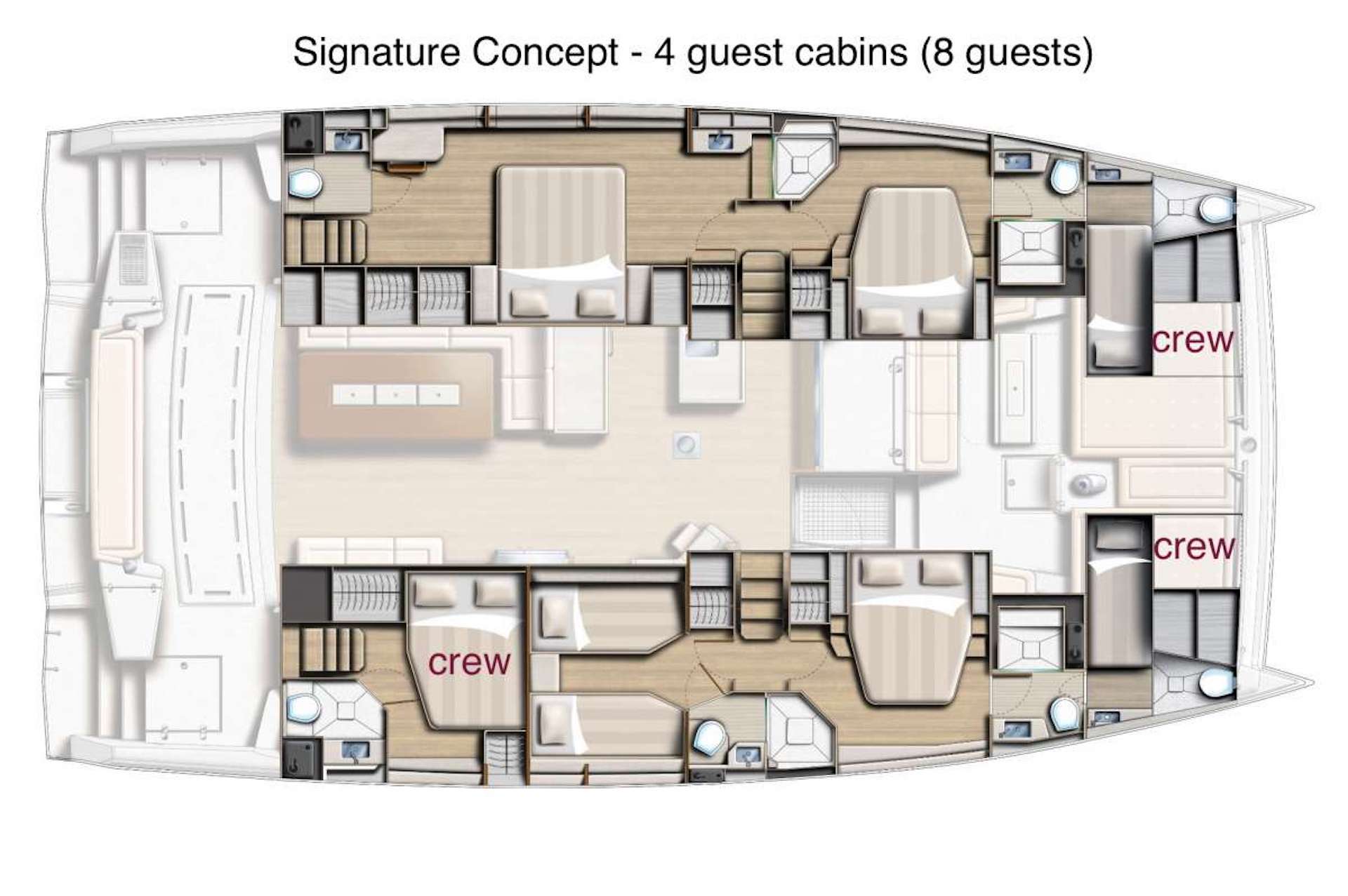 deck plan Signature Concept yacht charter
